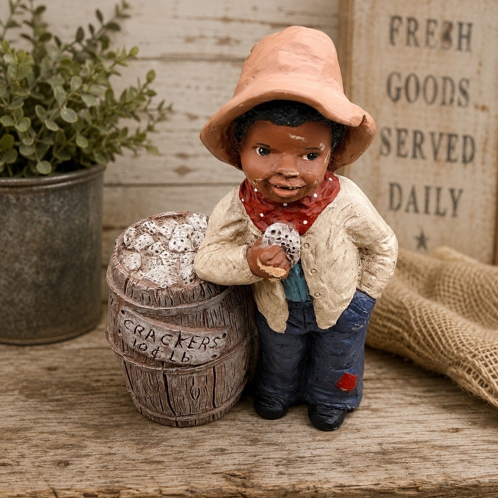Martha Holcombe Moses Chalkware Figurine 1987 Memories Yesterday Cracker Barrel